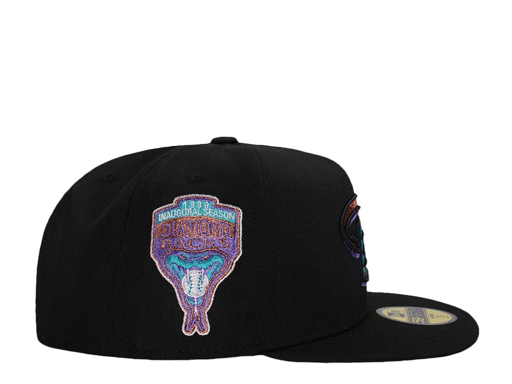 New Era Arizona Diamondbacks Inaugural Season 1998 Black Classic Edition 59Fifty A Frame Fitted Gorra