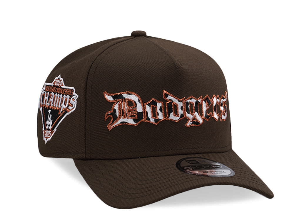 New Era Los Angeles Dodgers World Series 2025 Walnut Prime Edition 9Forty A Frame Snapback Gorra