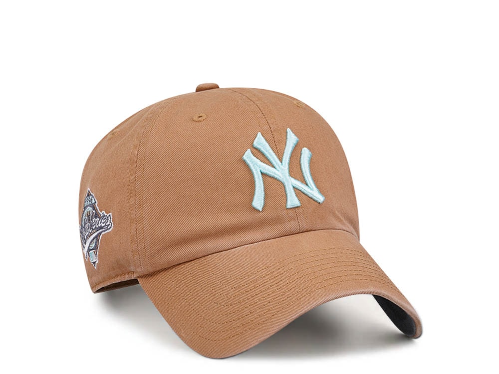 47Brand New York Yankees World Series 1996 Camel Double Under Clean Up Strapback Gorra