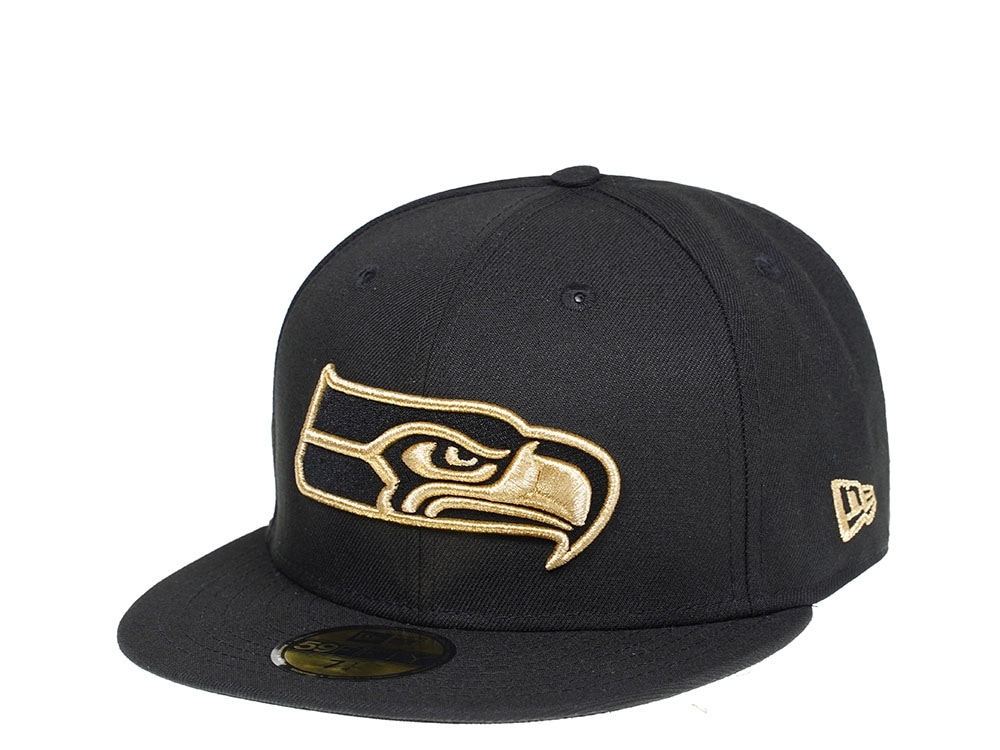 New Era Seattle Seahawks All About Black and Gold Edition 59Fifty Fitted Gorra
