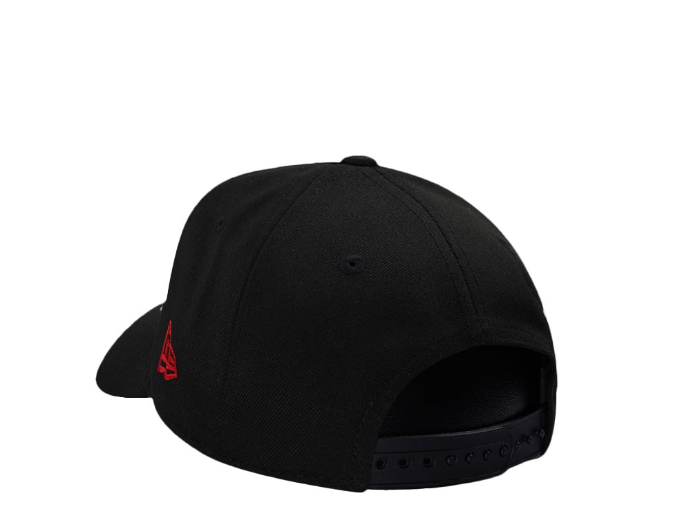 New Era Los Angeles Dodgers Script Black and Red Edition 9Forty A Frame Snapback Gorra