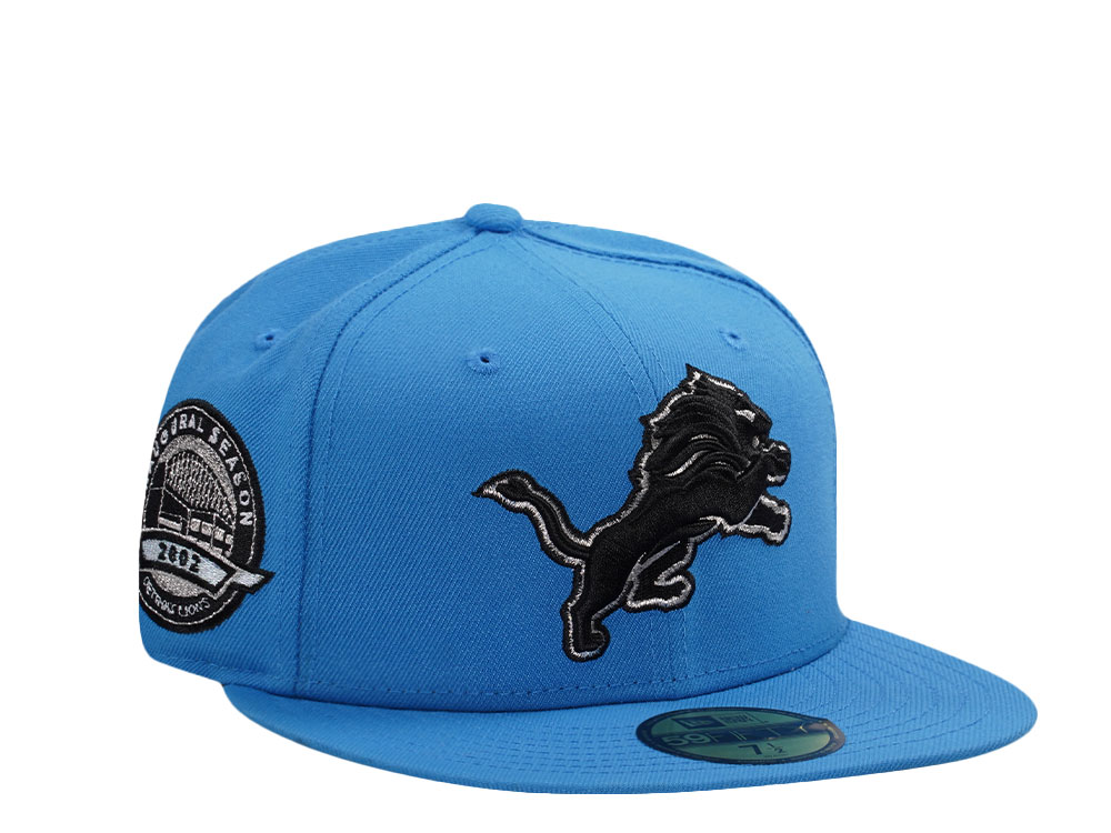 New Era Detroit Lions Inaugural Season 2002 Blue Reef Prime Edition 59Fifty Fitted Gorra