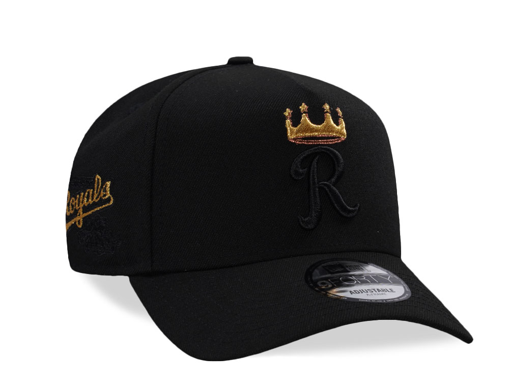 New Era Kansas City Royals World Series 1985 Black Prime Edition 9Forty A Frame Snapback Gorra