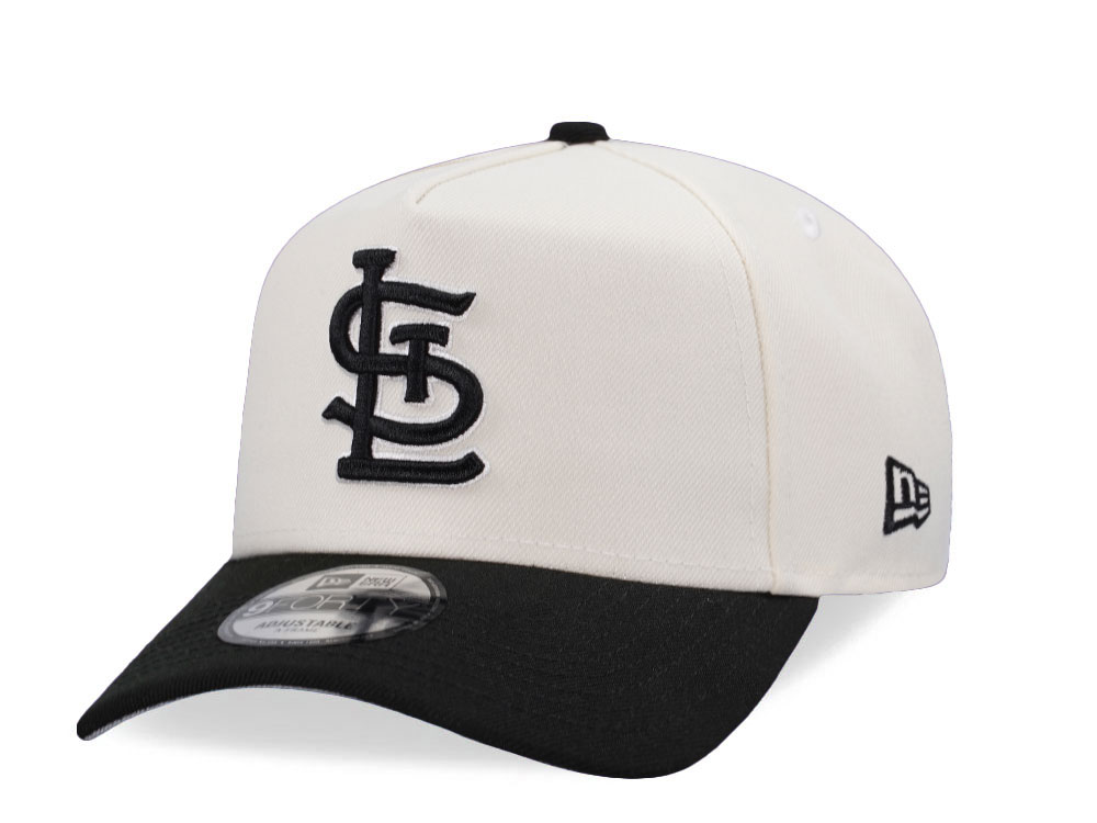 New Era St. Louis Cardinals Chrome Black Two Tone Edition 9Forty A Frame Snapback Gorra