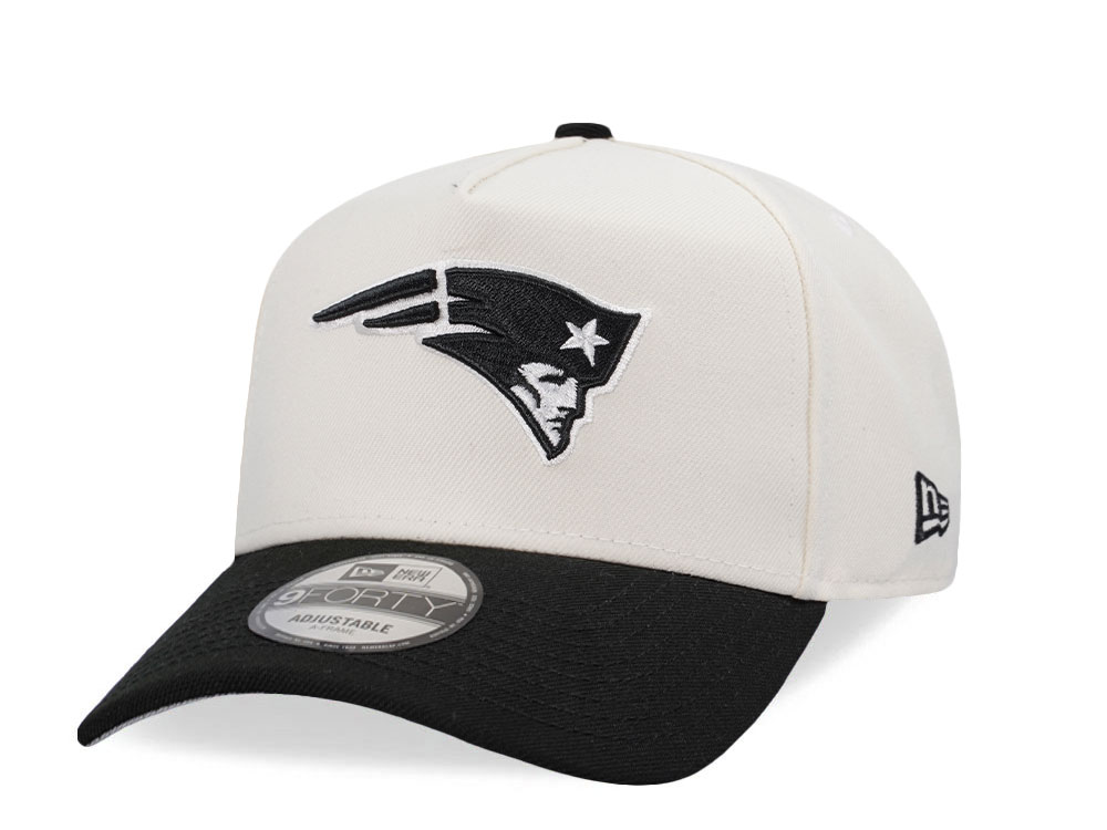 New Era New England Patriots Classic Chrome Two Tone Edition 9Forty A Frame Snapback Gorra