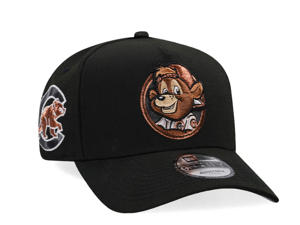 New Era Chicago Cubs Clark Black Copper Edition 9Forty A Frame Snapback Gorra