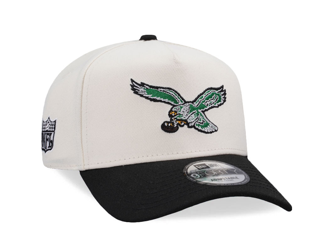 New Era Philadelphia Eagles Classic Chrome Two Tone Edition 9Forty A Frame Snapback Gorra