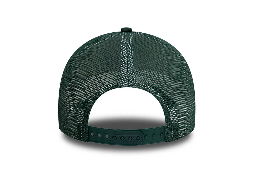 New Era California Patch Green Trucker A Frame Snapback Gorra
