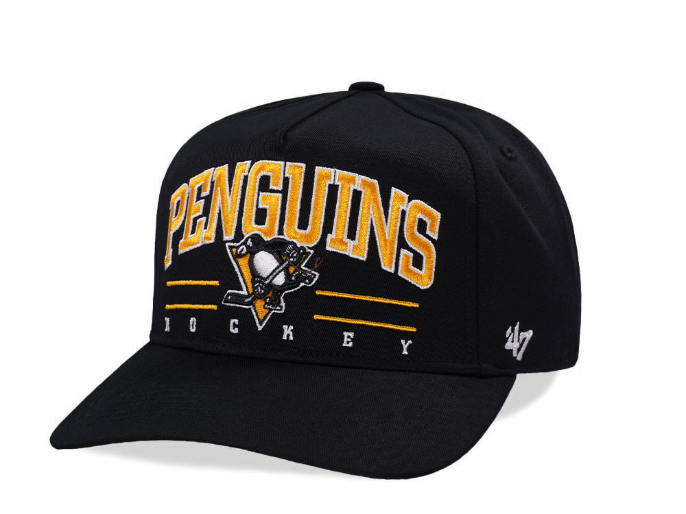 47Brand Pittsburgh Penguins Black Hitch Edition Snapback Gorra