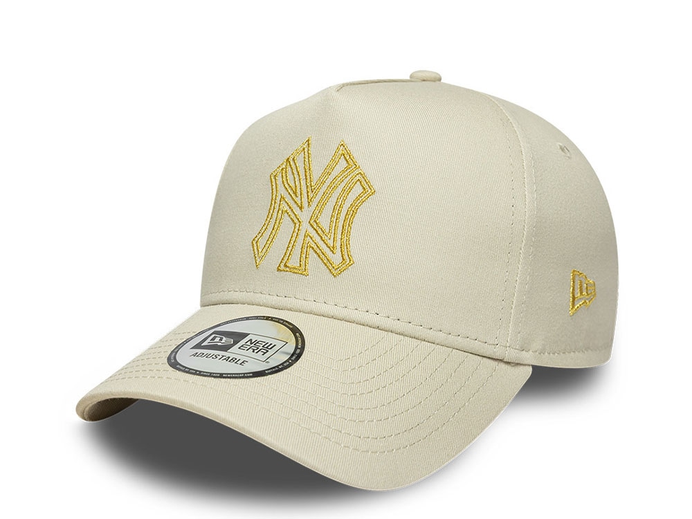 New Era New York Yankees Metallic Outline Stone Prime Edition 9Forty A Frame Snapback Gorra