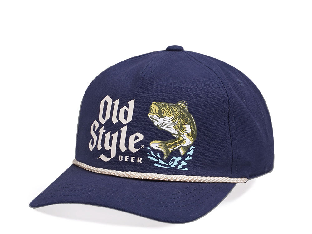 American Needle Old Style Canvas Cappy Navy Casual Snapback Gorra