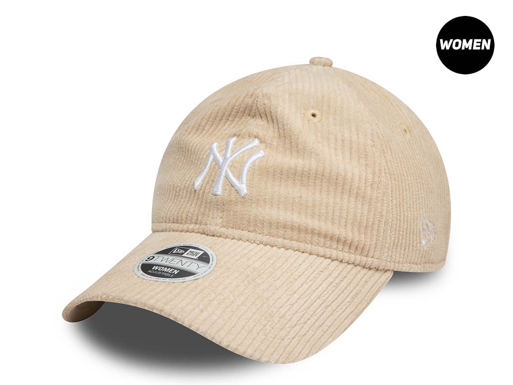 New Era New York Yankees Corduroy Stone Womens 9Twenty Strapback Gorra