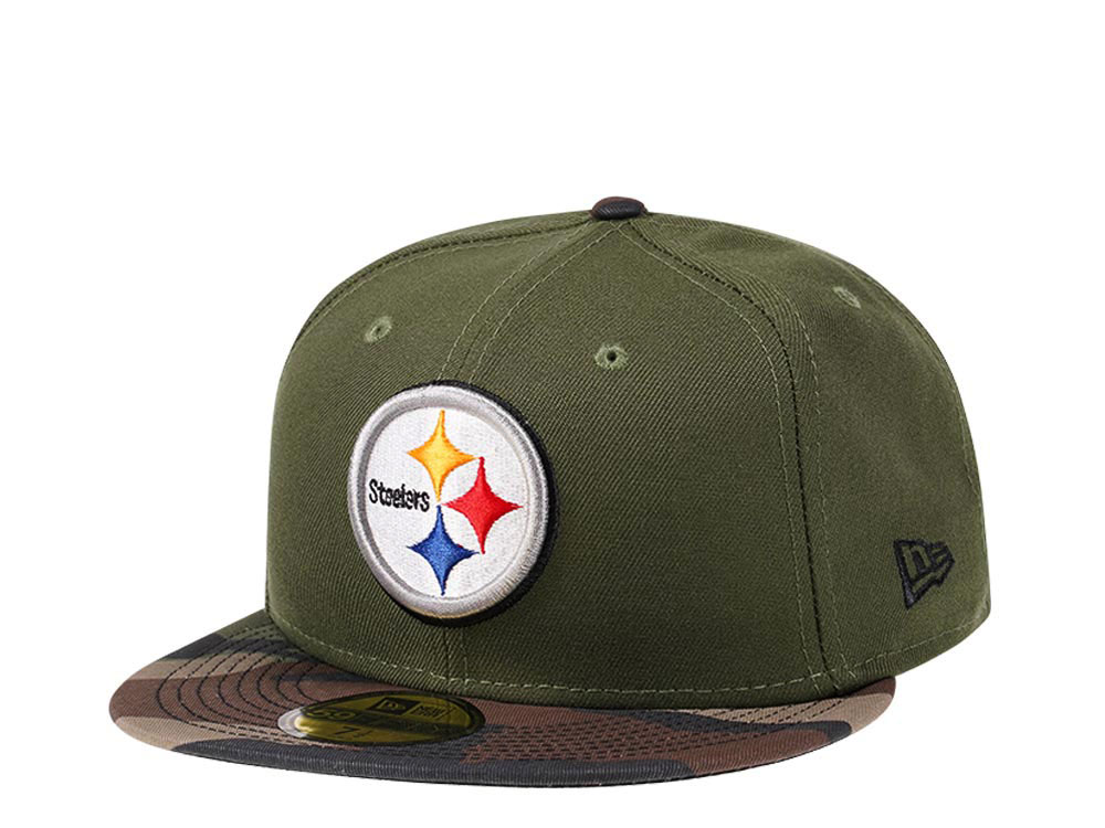 New Era Pittsburgh Steelers Camo Edition 59Fifty Fitted Gorra