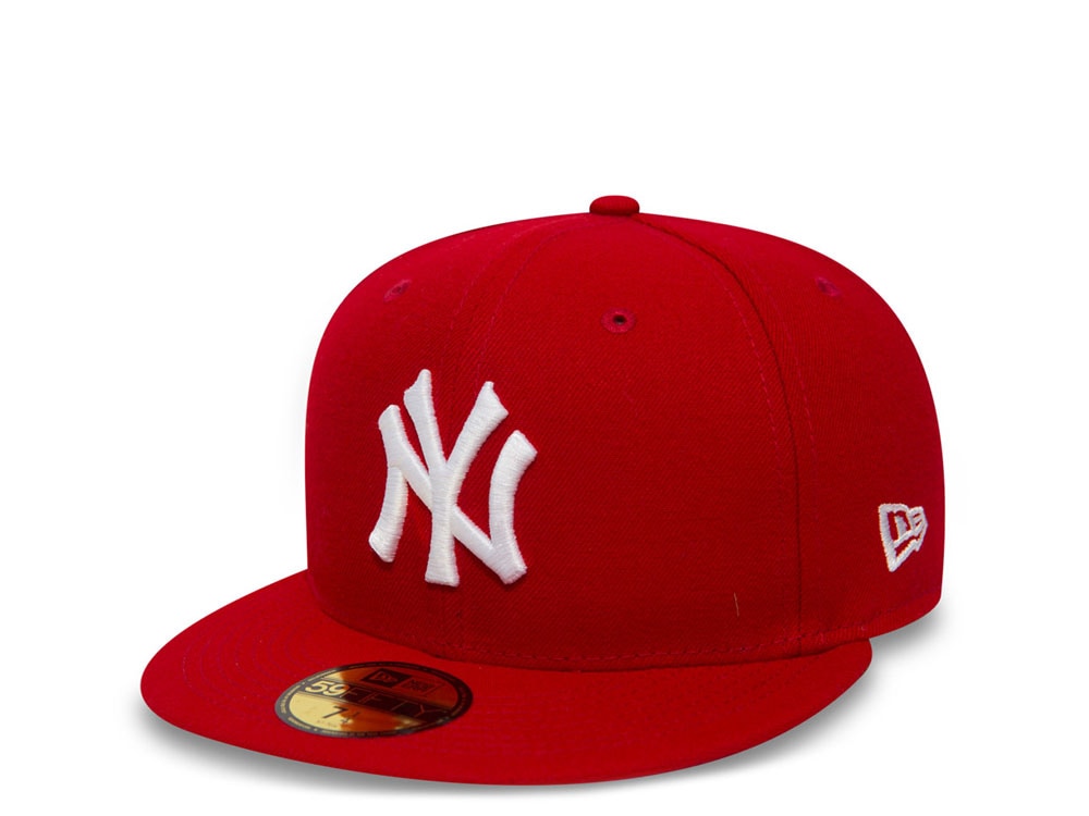 New Era New York Yankees Plain Red Prime Edition 59Fifty Fitted Gorra