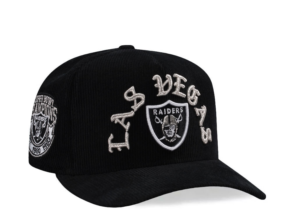 New Era Las Vegas Raiders Super Bowl Champions Black Edition 9Fifty A Frame Snapback Gorra