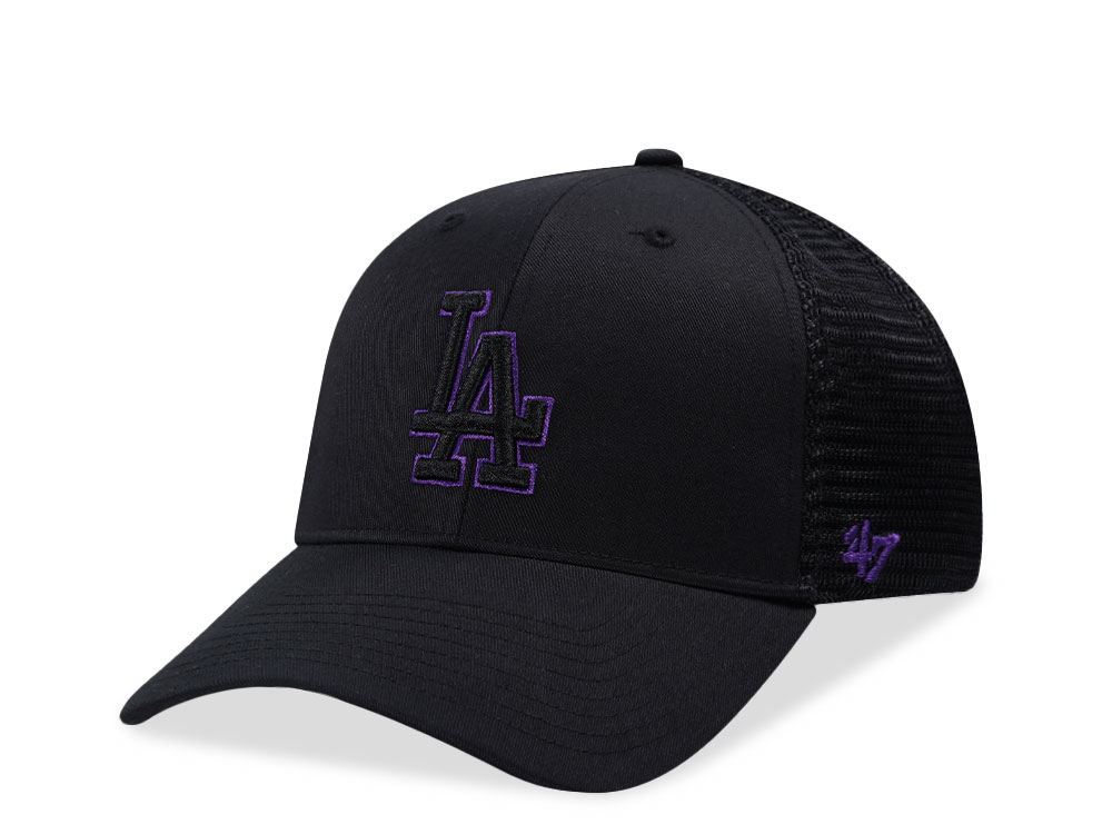 47Brand Los Angeles Dodgers Black MVP Trucker Snapback Gorra