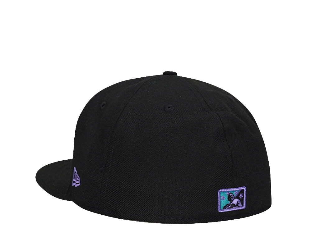 New Era Trenton Thunder Black Purple Pop Edition 59Fifty Fitted Gorra