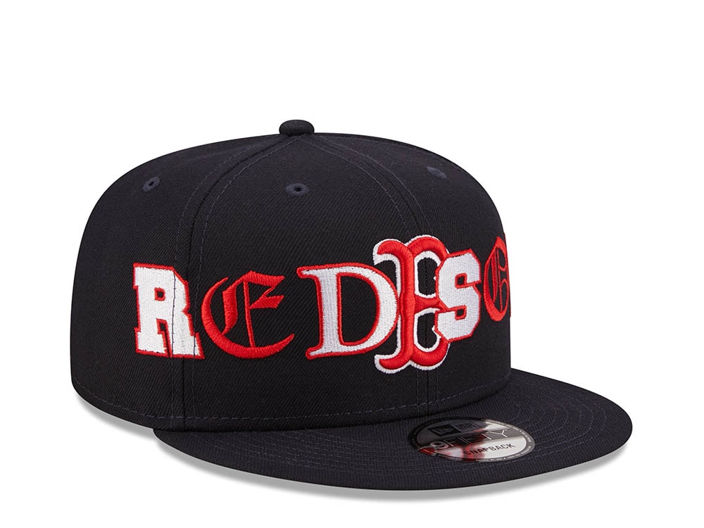 New Era Boston Red Sox Team Typography 9Fifty Snapback Gorra