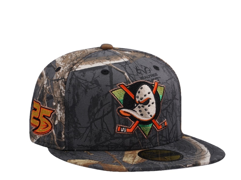 New Era Anaheim Ducks 25th Anniversary Realtree Prime Edition 59Fifty Fitted Gorra