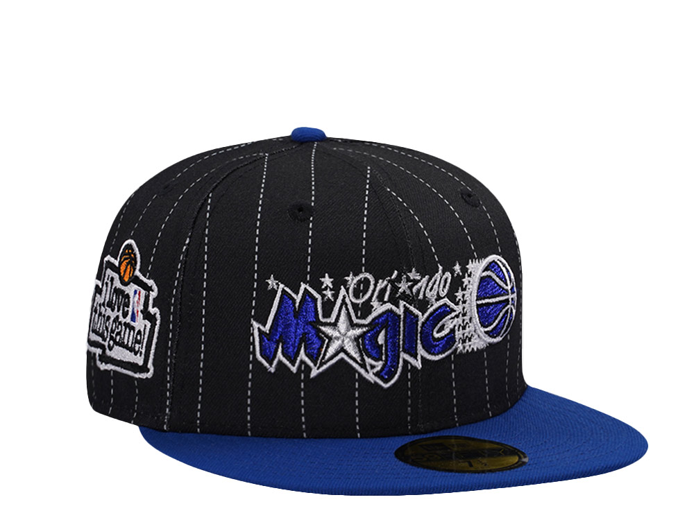New Era Orlando Magic Love this Game Black Pinstripe Two Tone Edition 59Fifty Fitted Gorra