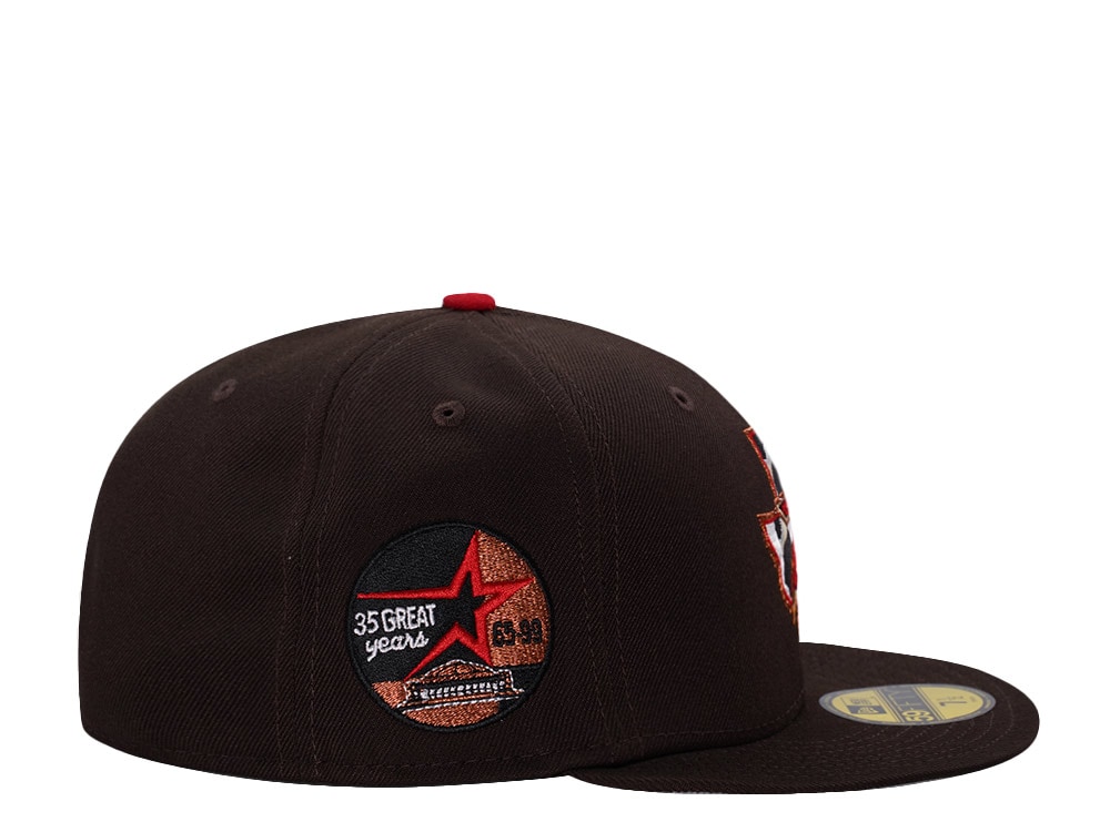 New Era Houston Astros 35th Anniversary Burnt Wood Edition 59Fifty Fitted Gorra