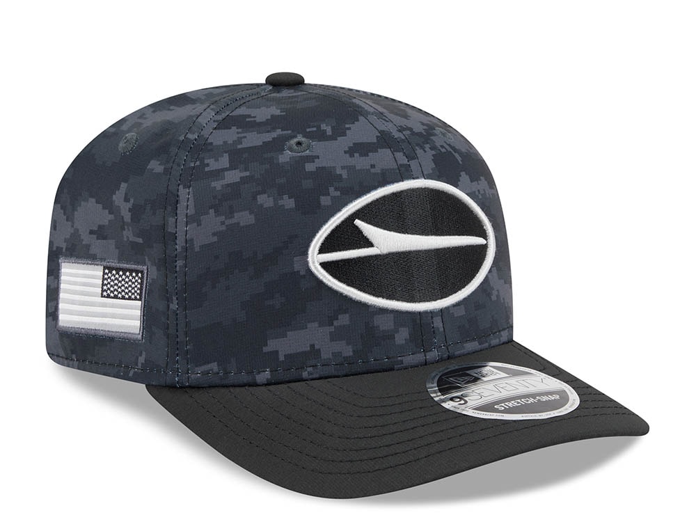 New Era New York Jets NFL Salute to Service 2026 Digi Camo Black 9Seventy Stretch Snapback Gorra