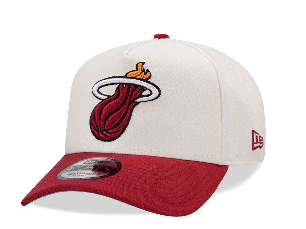 New Era Miami Heat Classic Chrome Two Tone Edition 9Forty A Frame Snapback Gorra