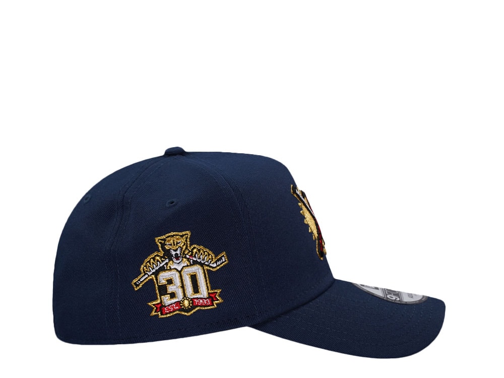 New Era Florida Panthers 30th Anniversary Navy Prime Edition 9Forty A Frame Snapback Gorra