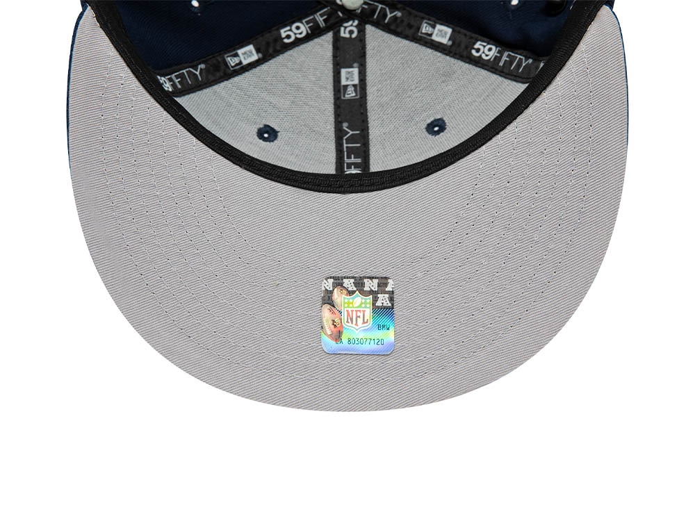 New Era Seattle Seahawks Historicchamps Navy 59Fifty Fitted Gorra