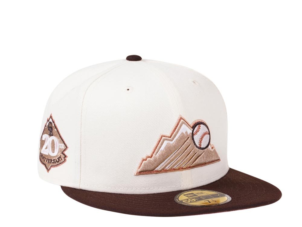 New Era Colorado Rockies 20th Anniversary Cream Dome Prime Edition 59Fifty Fitted Gorra