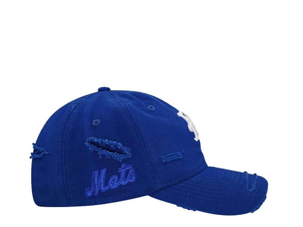 New Era New York Mets Light Royal Washed Distress 9Twenty Strapback Gorra