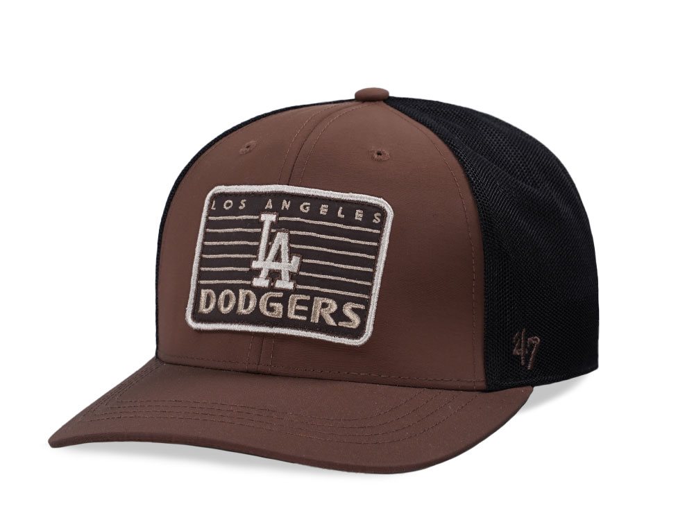 47Brand Los Angeles Dodgers Brown Outskirts Trucker Snapback Gorra