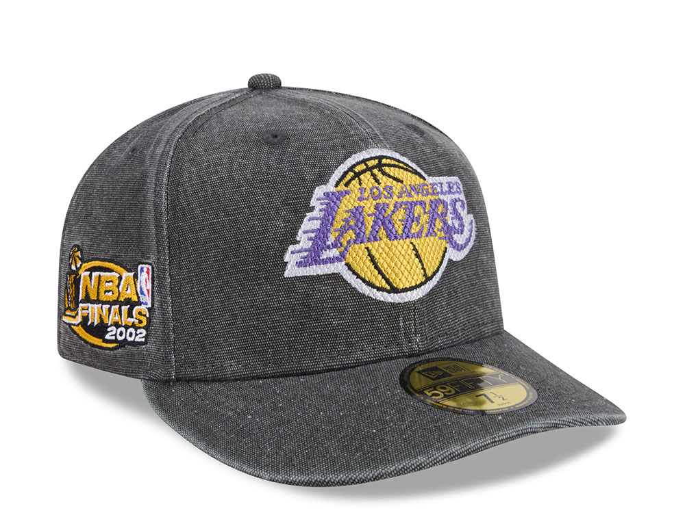 New Era Los Angeles Lakers NBA Finals 2002 HWC Charcoal Edition 59Fifty Fitted Gorra