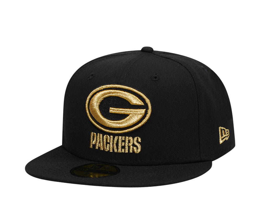 New Era Green Bay Packers Black and Gold Edition 59Fifty Fitted Gorra