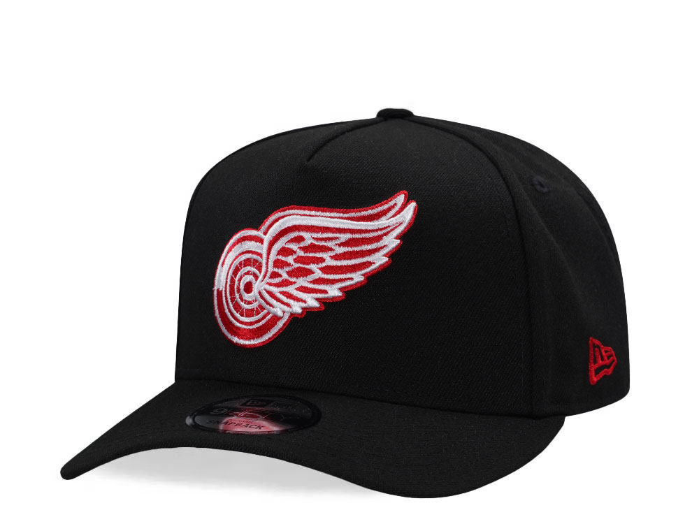 New Era Detroit Red Wings Black Classic Edition 9Fifty A Frame Snapback Gorra