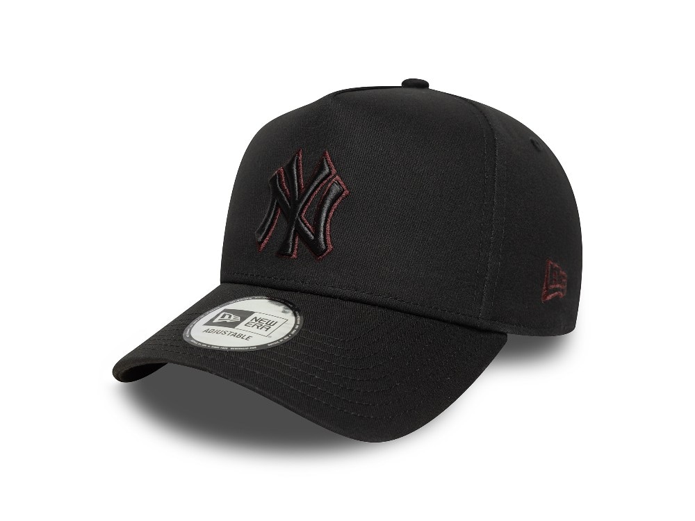 New Era New York Yankees Team Outline Black A Frame 9Forty Snapback Gorra