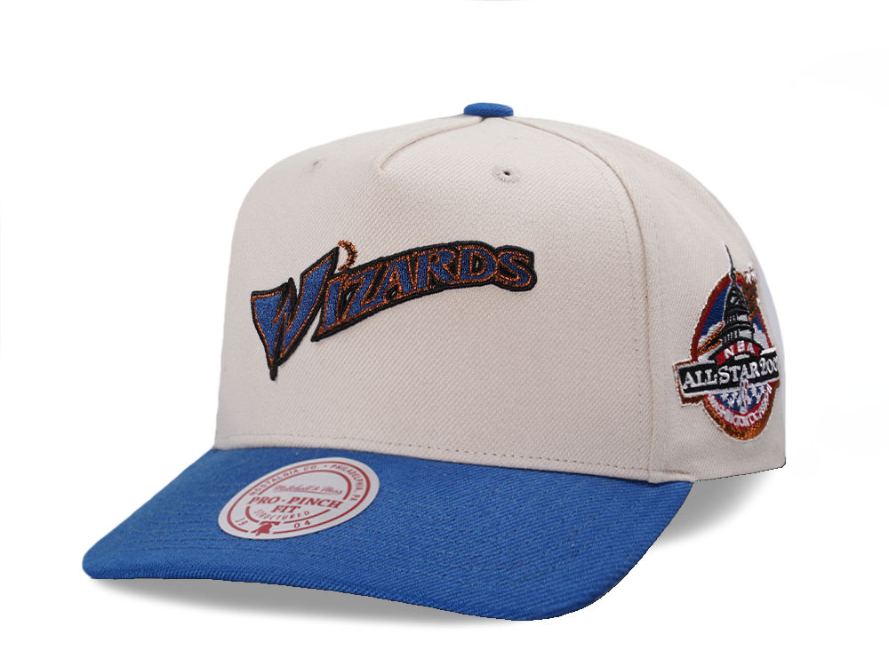 Mitchell & Ness Washington Wizards All Star 2001 Two Tone Pro Pinch A Frame Snapback Gorra
