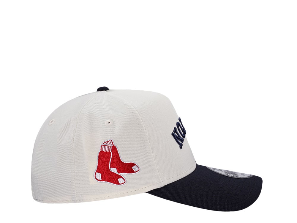 New Era Boston Red Sox Script Chrome Two Tone Edition 9Forty A Frame Snapback Gorra
