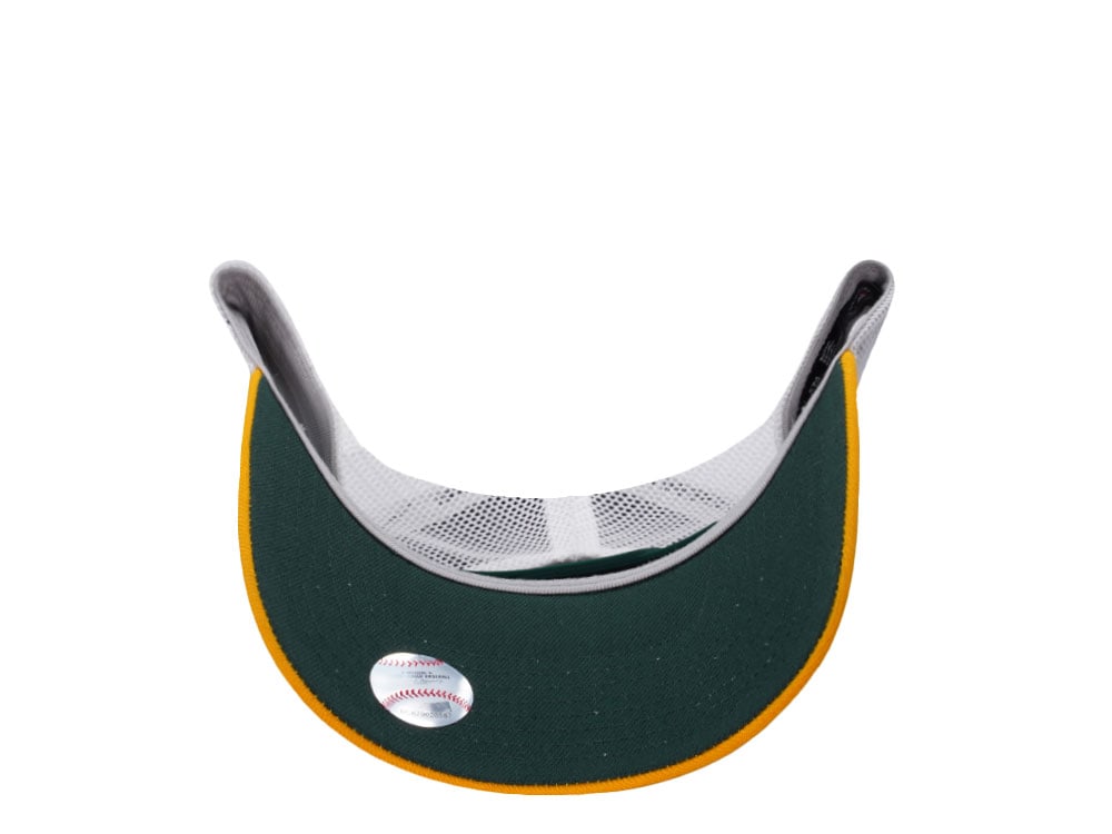 Nike Oakland Athletics Primetime Dri-Fit Rise Yellow Edition Trucker Snapback Gorra