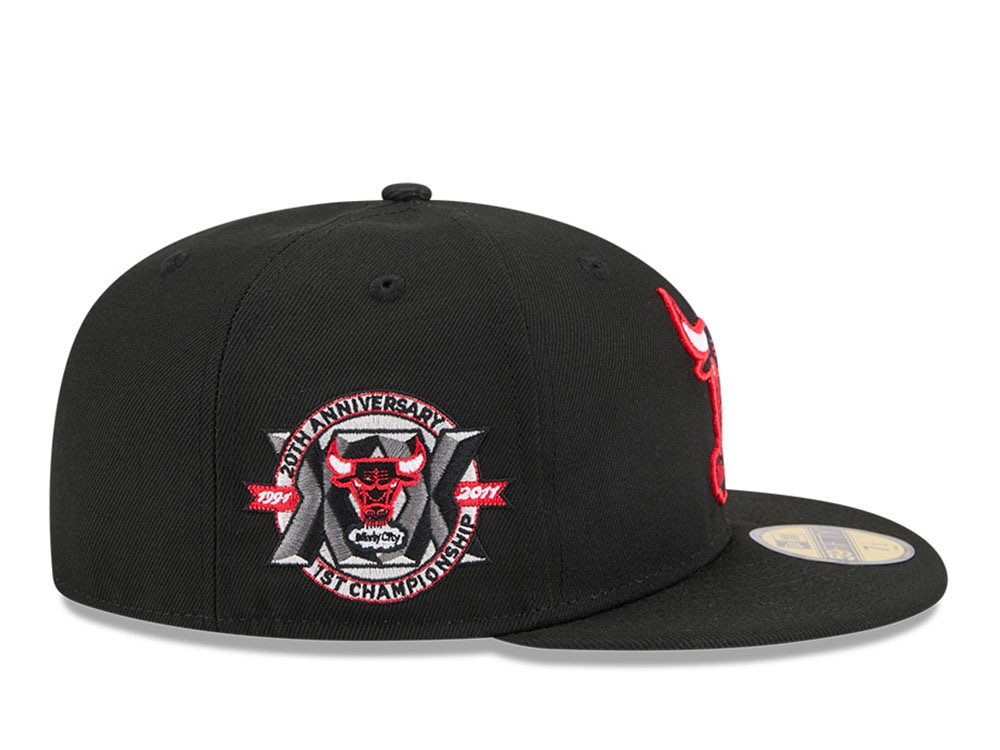New Era Chicago Bulls HWC 20th Anniversary Black  59Fifty Fitted Gorra