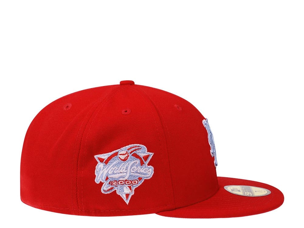 New Era New York Mets World Series 2000 Red Glacier Blue Edition 59Fifty Fitted Gorra