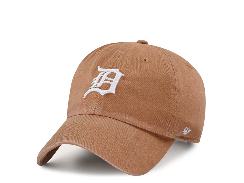 47Brand Detroit Tigers Camel Clean Up Strapback Gorra
