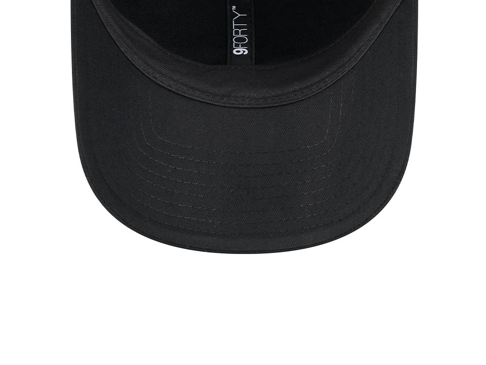 New Era New York Yankees Pin Black 9Forty Strapback Gorra
