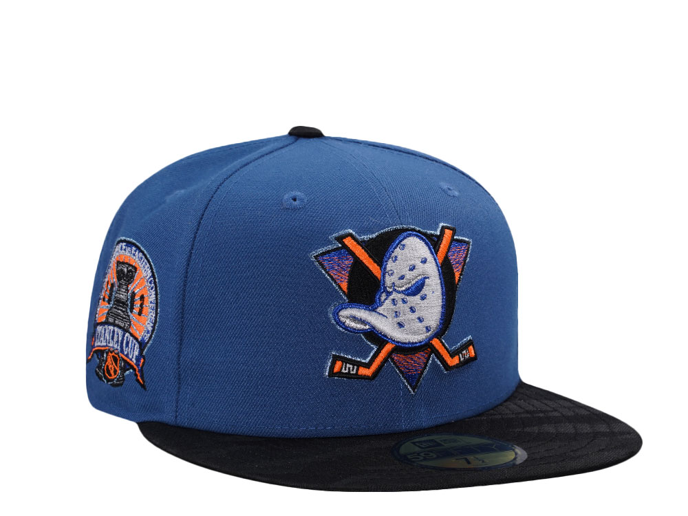 New Era Anaheim Ducks Stanley Cup 2003 Indigo Blue Two Tone Edition 59Fifty Fitted Gorra