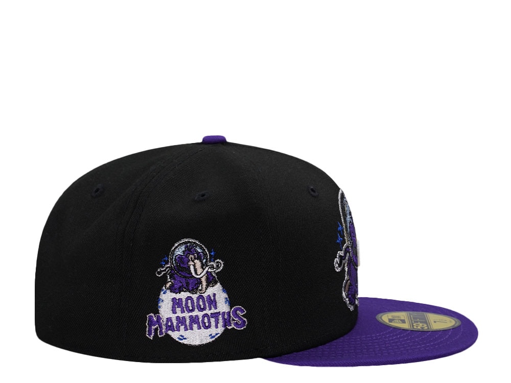 New Era Erie Moon Mammoths Black Two Tone Edition 59Fifty Fitted Gorra