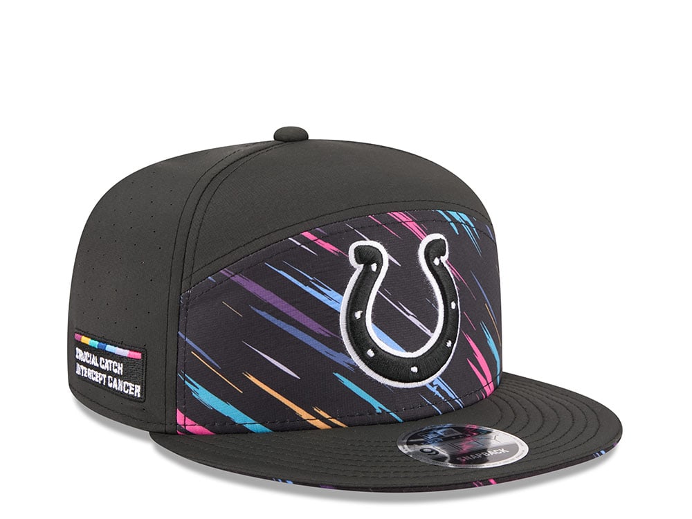 New Era Indianapolis Colts Crucial Catch 2026 Black Edition 9Fifty Split Panel Snapback Gorra