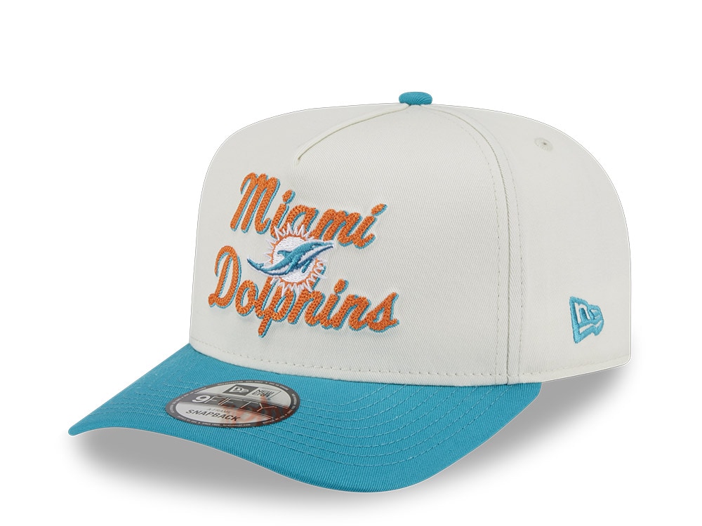 New Era Miami Dolphins Chainstitch 9Fifty A Frame Snapback Gorra