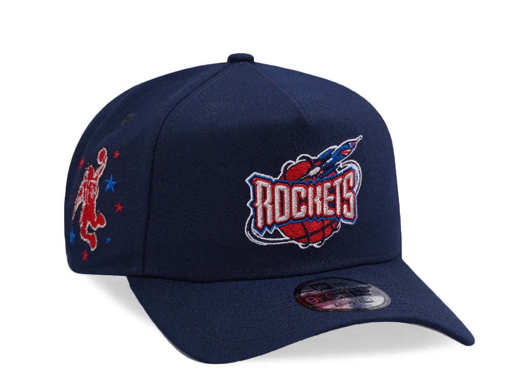 New Era Houston Rockets Ocean Blue Prime Edition 9Forty A Frame Snapback Gorra