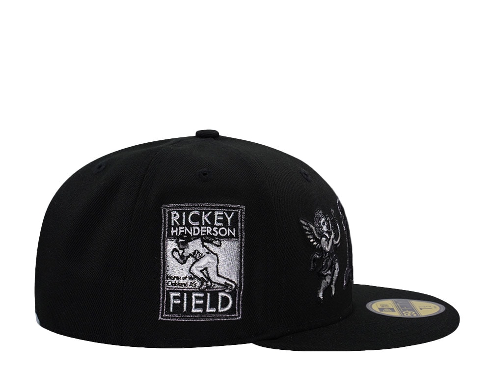 New Era Oakland Athletics Rickey Henderson Field Cupid Black Prime Edition 59Fifty Fitted Gorra