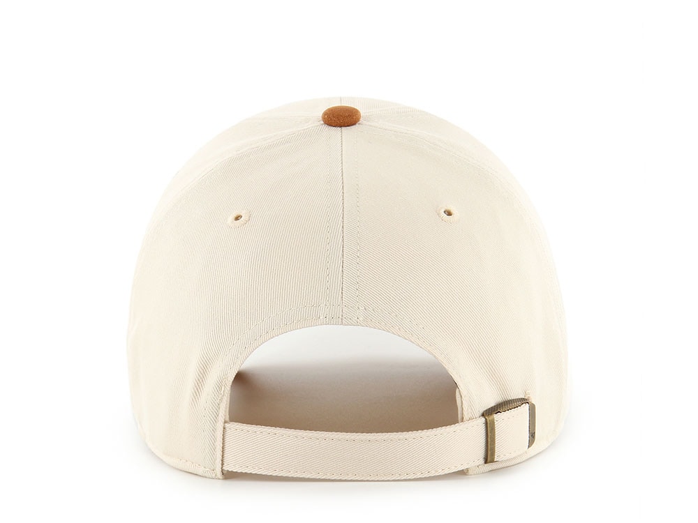 47 Brand Los Angeles Dodgers Script Suede Visor Natural Clean Up Strapback Gorra